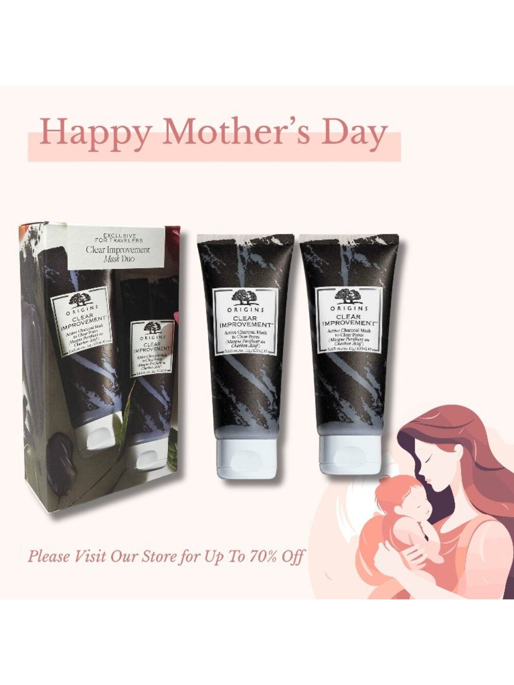 Origins Exclusive For Travelers Clear Improvement Mask Duo